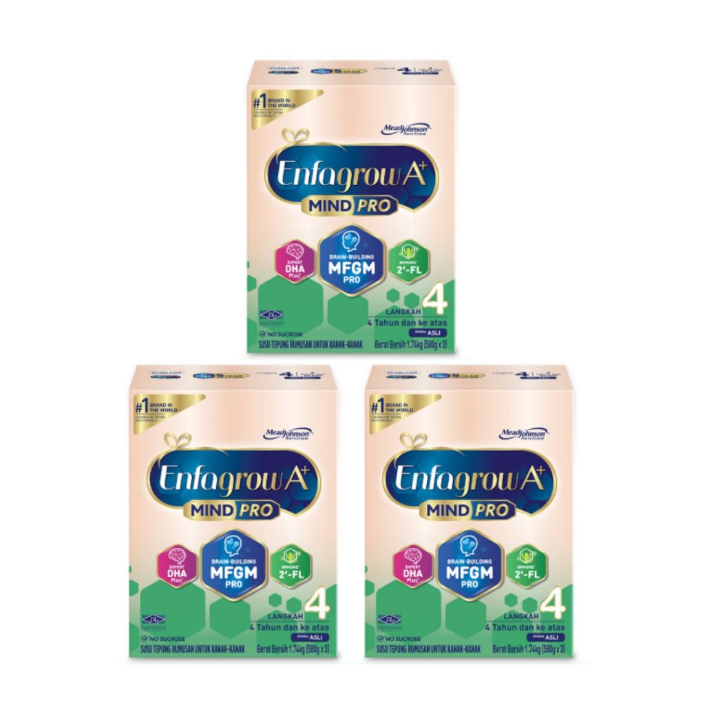 (Bundle of 2) Enfagrow MindPro A+ Stage 4 Milk Powder 1.74kg