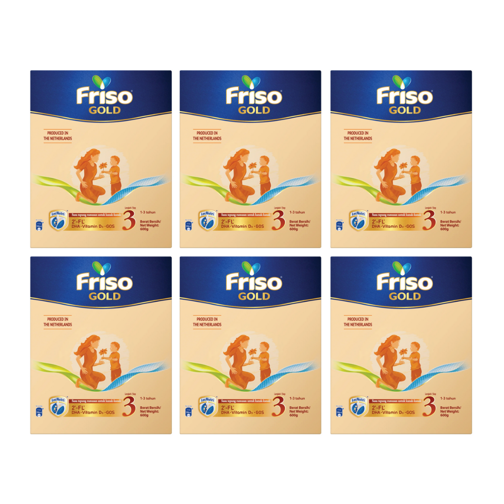 (Bundle of 3) Friso Gold 2'-FL' Step 3 (1 - 3 years) 1.2kg