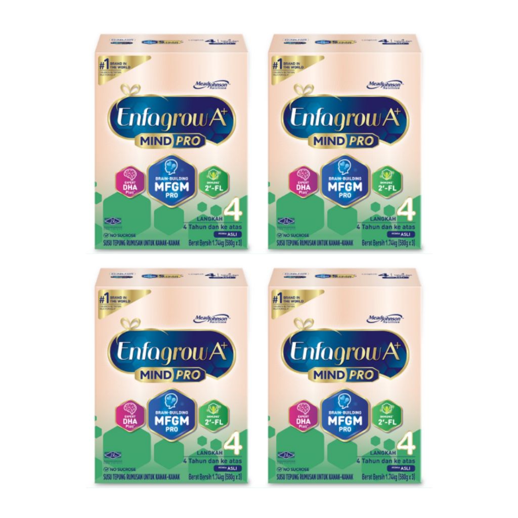 (Bundle of 2) Enfagrow MindPro A+ Stage 4 Milk Powder 1.74kg