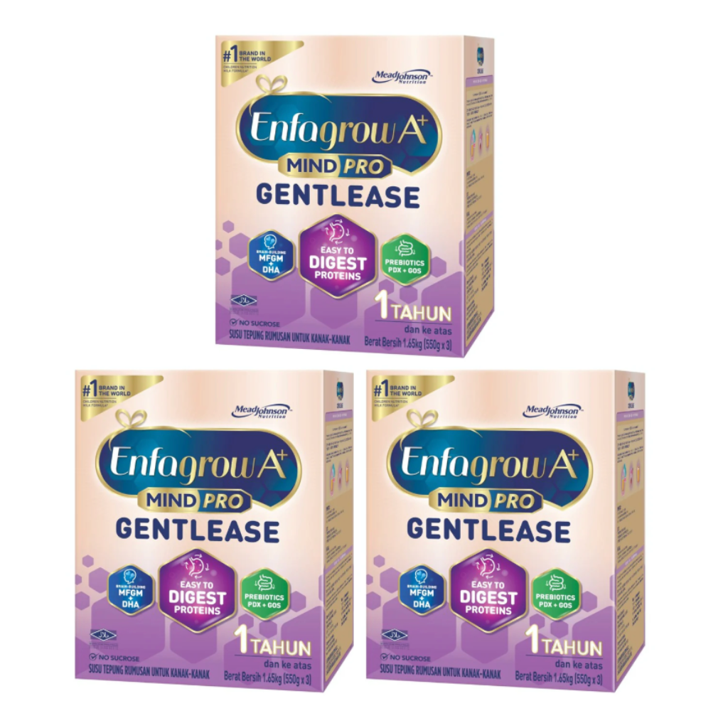 🍼 (Bundle of 2) Enfagrow MindPro Gentlease Stage 1 Milk Powder 1.65kg
