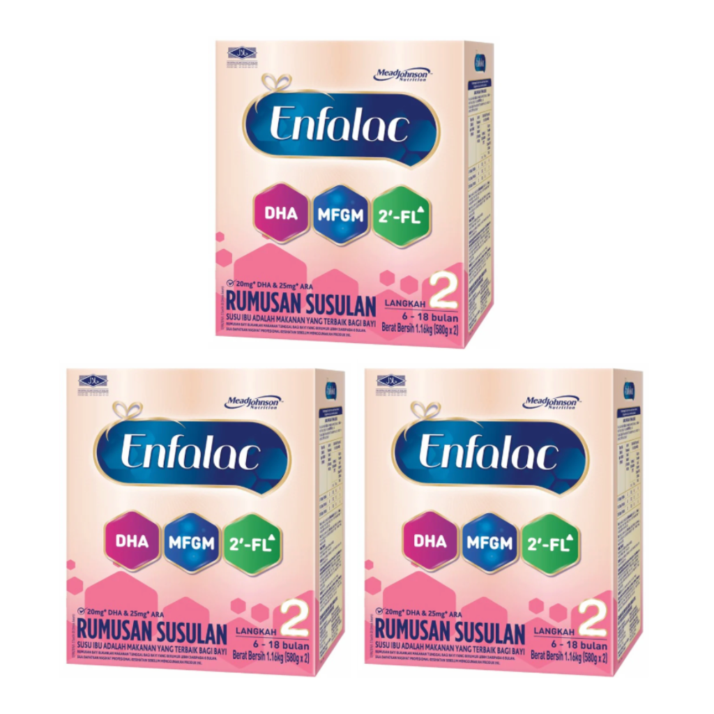 (Bundle of 2) Enfalac Baby Step 2 (6 - 18 months) 1.74kg