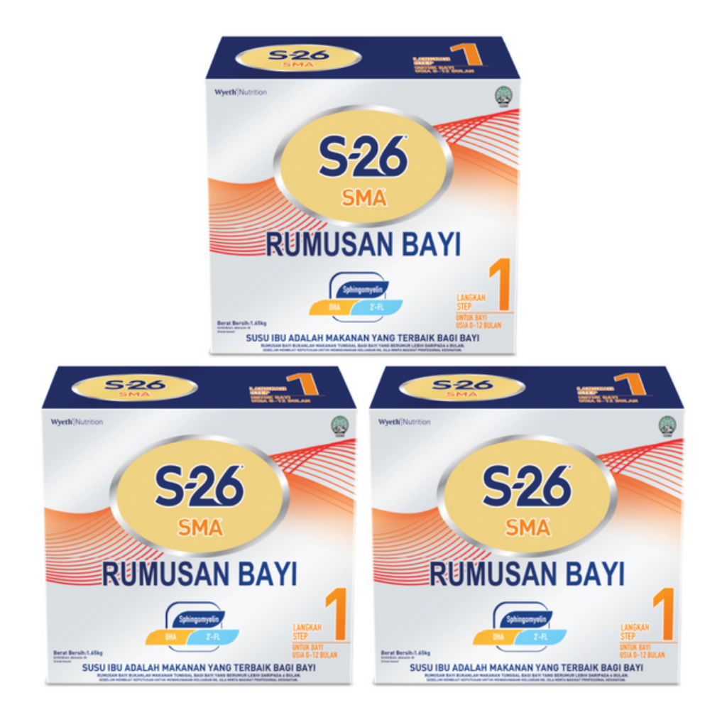 (Bundle of 2) S-26 SMA Step 1 (0-12 months) 1.65kg