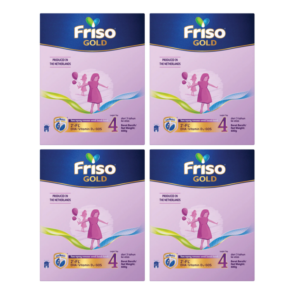(Bundle of 2) Friso Gold 2'-FL' Step 4 (3+ years) 1.2kg