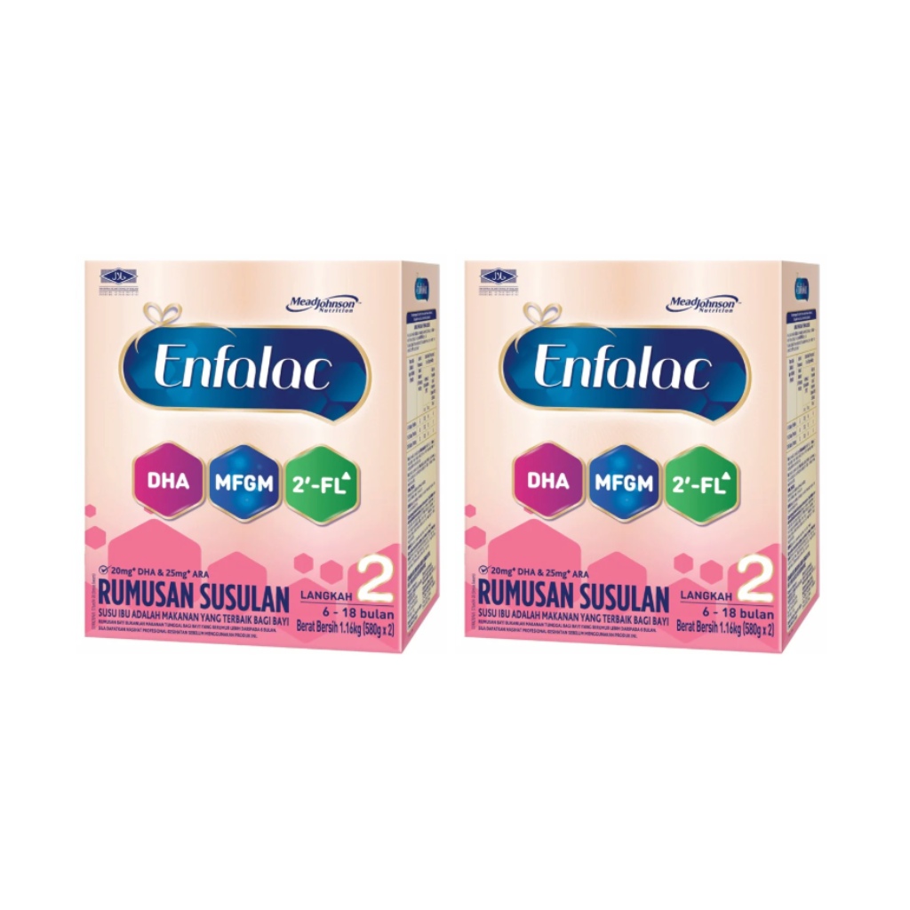 (Bundle of 2) Enfalac Baby Step 2 (6 - 18 months) 1.74kg