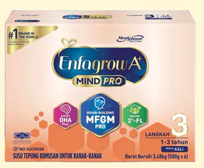 (Bundle of 2) Enfagrow MindPro A+ Stage 3 Milk Powder (1-3Y) 3.48kg