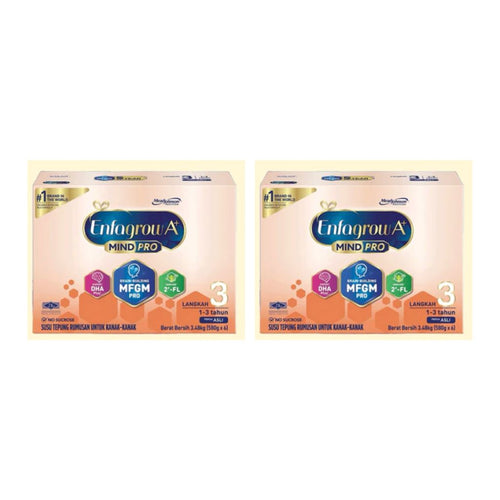 (Bundle of 2) Enfagrow MindPro A+ Stage 3 Milk Powder (1-3Y) 3.48kg