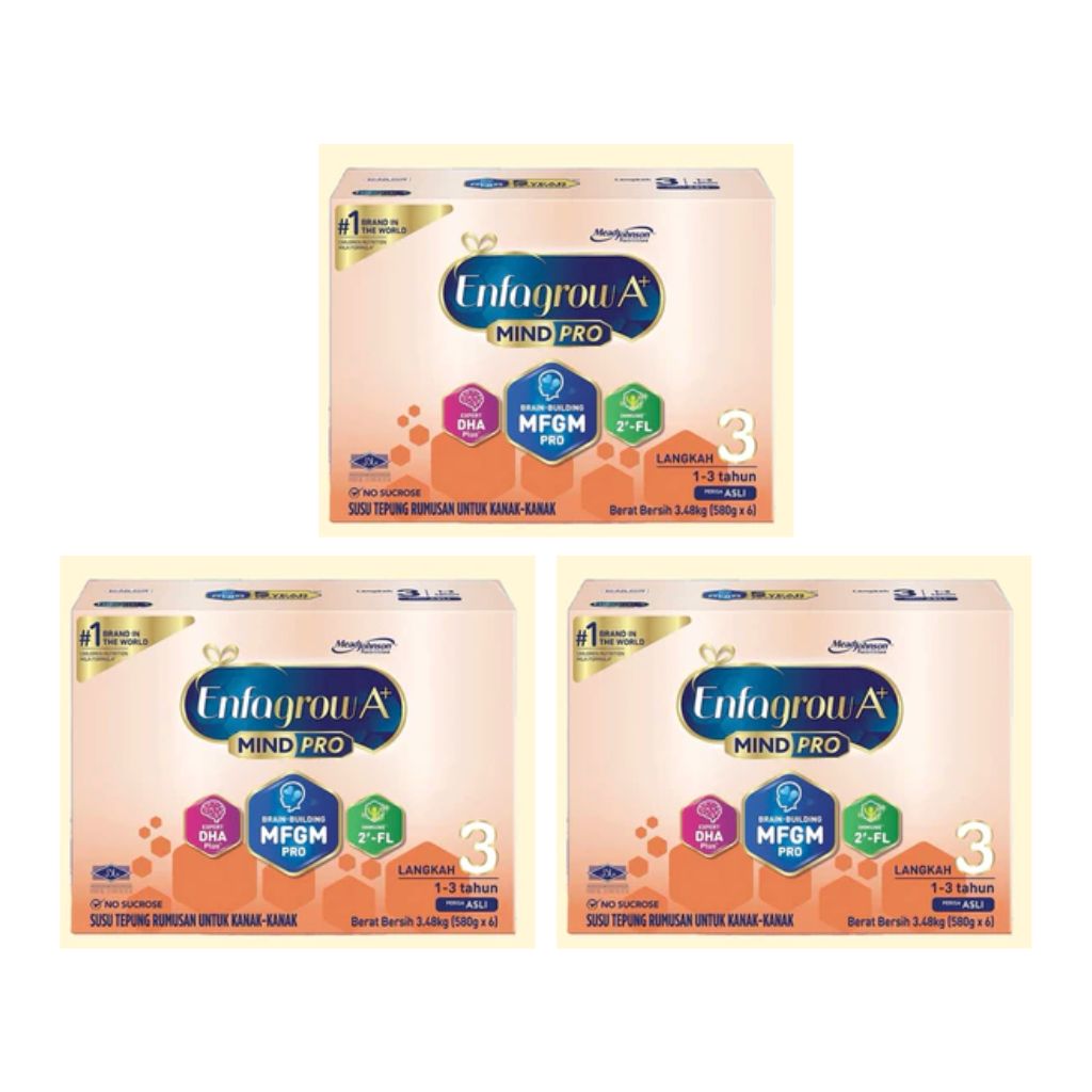 (Bundle of 2) Enfagrow MindPro A+ Stage 3 Milk Powder (1-3Y) 3.48kg