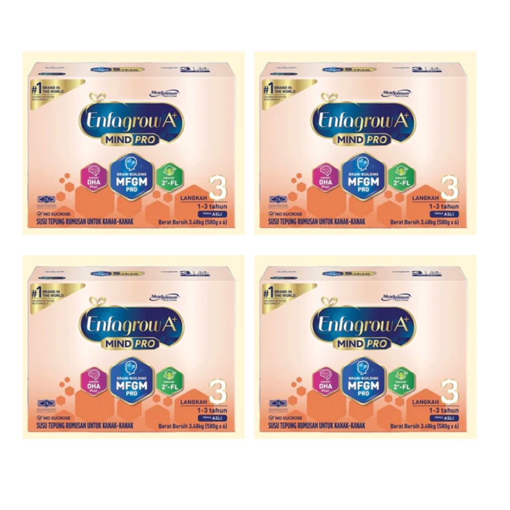 (Bundle of 2) Enfagrow MindPro A+ Stage 3 Milk Powder (1-3Y) 3.48kg