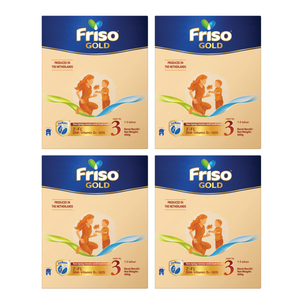 (Bundle of 3) Friso Gold 2'-FL' Step 3 (1 - 3 years) 1.2kg
